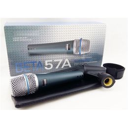 Microfoons Label Hoge kwaliteit versie Beta 57A Zang Karaoke Handheld dynamische bedrade microfoon Microfone Mike 57 A Mic Drop Deliver Dhprj