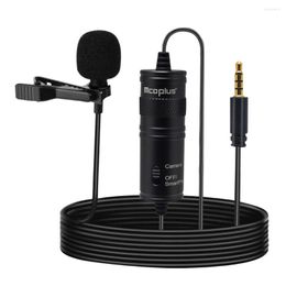 Microphones ensemble de microphones à revers entretien vidéo chat 360 degrés omnidirectionnel 3 5mm Kit de micro à clipser dispositif d'enregistrement sonore