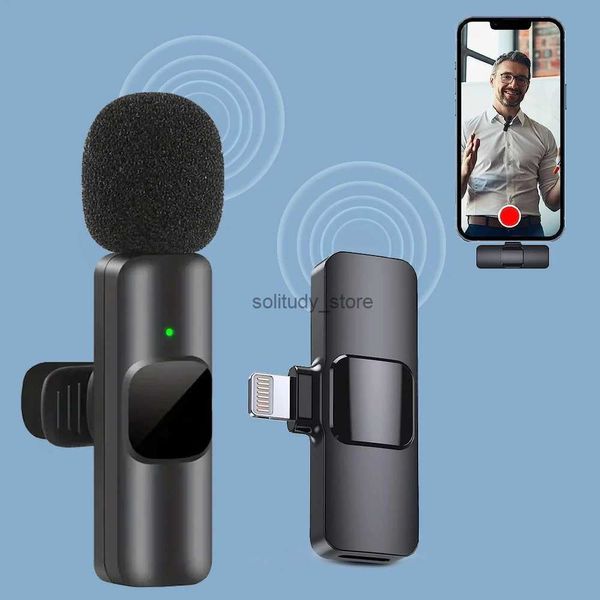 Microphones Lavalier Microphone K9 Streaming direct pour les téléphones Android appropriés 3,5 mm 1-en-1 ou 2-en-1