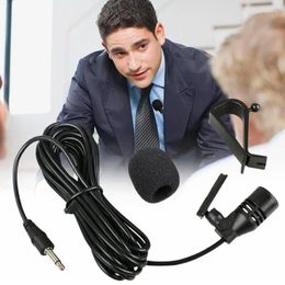 Microphones Lavalier Microphone Vocal Stand Clip Cravate pour téléphone portable Conférence Discours Audio Vidéo Navigation Navigation Pâte de voiture