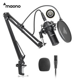 Microphones Maono XLR Microphone Microphone Kit cardioïde Vocal Studio Mic pour le streaming Voice Over horstudio.pm320s