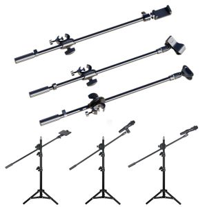 Microphones Metal Microphone Stand Alimable Boom Boom Stands Téléphone Téléphone Téléphone Boullage du support de téléphone 55 cm