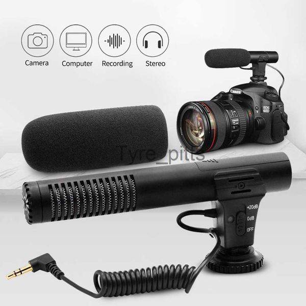 Microphones Mic-01 II Caméra Professionnelle Microphone Stéréo Externe Pour Nikon D7500 D7200 D5600 D5500 D5300 D3300 D3200 D810 D750 D500 D5 x0717