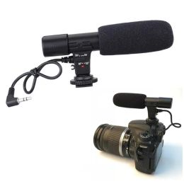 Microphones MIC01 3,5 mm DV Microphone stéréo pour le canon Nikon DSLR CamronDier Utilitaire Caméra professionnelle interview des nouvelles Microphone Microphone