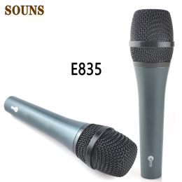 Microphones Livraison gratuite Microphone E835 Wired Dynamic Cardiod Professional Vocal Microphone E835 Studio Mic E845 E835 E828