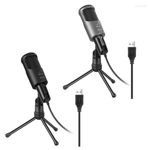 Microphones Microphone Casque Port USB Streaming Mic Accessoires de jeu Enregistrement vocal Appliquer