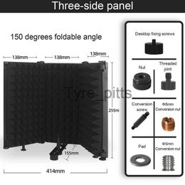 Microfoons Microfoon Isolatie Shield Uitzending Ruisonderdrukking Apparatuur Studio Akoestische Geluidsisolatie Panelen Wedges Geluiddicht x0717