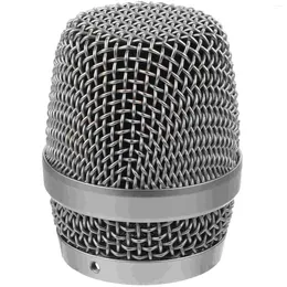 Microphones Microphone tête en maille têtes métalliques grilles de gril de remplacement éponge à boule Web Durable