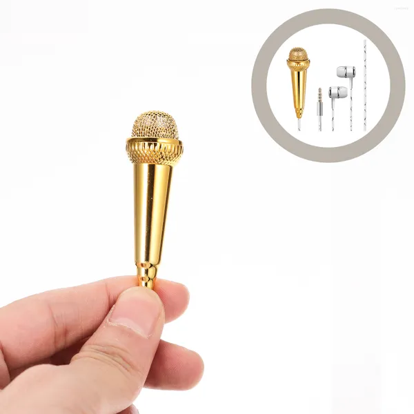 Micrófonos Micrófono Mini Tiny Mic Karaoke Grabación Portátil Pequeño Profesional Móvil 3.5Mm Asmr Mics