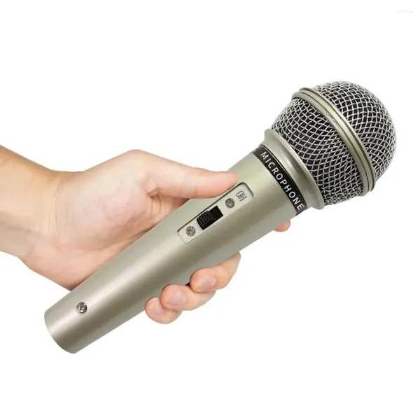Microphones Microphone professionnel dynamique filaire chant scène maison karaoké ordinateur haut-parleur -B