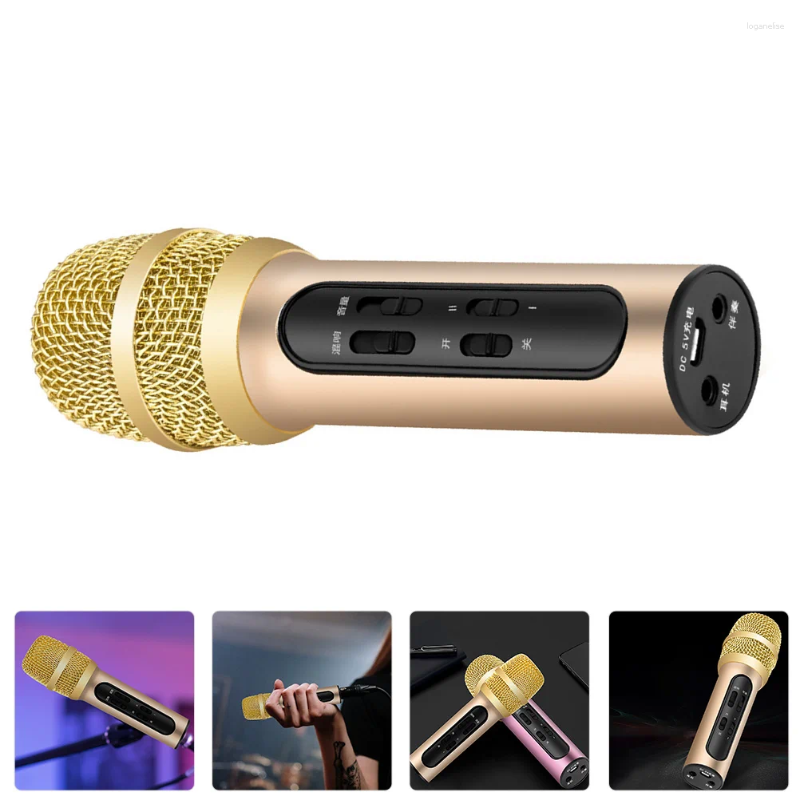 Microphones Microphone Professional KTV Handheld For Live Singing Charge Living USB Charging