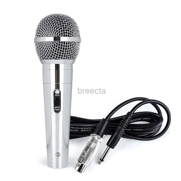 Microphones microphone professionnel du métal câblé dynamique microphone claire micro vocal pour les performances musicales vocales 240408