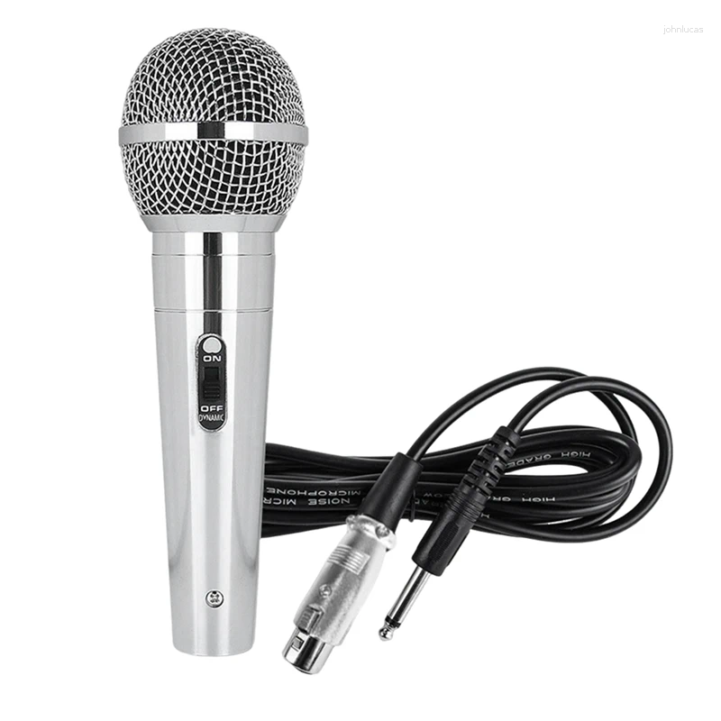 Microfoons Microfoon Professionele bekabelde metalen dynamische heldere stemmicrofoon voor vocale muziekuitvoeringen