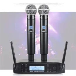 Microphones Microphone Wireless Glxd4 Système professionnel UHF Dynamic Mic 80m STAGE SHANGING SPECTAGE Microphones pour Shure
