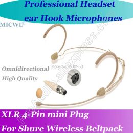 Microphones MICWL MINI 4PIN CONFORTS CONTRACTÉ Microphone Système BodyPack de la tête sans fil Shure