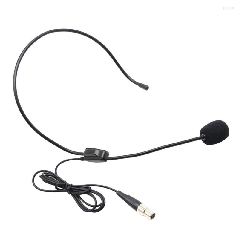 Microphones Mini Microphone Casque sans fil professionnel avec câble de 1 m pour émetteur monté à la taille