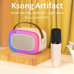 Microfoons Mini Draadloze Microfoon Bluetooth Speaker Outdoor Draagbare Karaoke Microfoon Audio Geïntegreerde Microfoon Subwoofer 230725