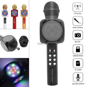 Microfoons mobiele telefoon draadloze karaoke microfoon veelkleurige Bluetooth -microfoon voor muziekinstrument / computer / conferentie HKD230818