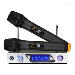 Microfoons MU-878 KTV Dual Wireless Microphone Professional ontvangen Home Theatre Speaker Spreker Audio Mixer Power ontvangen