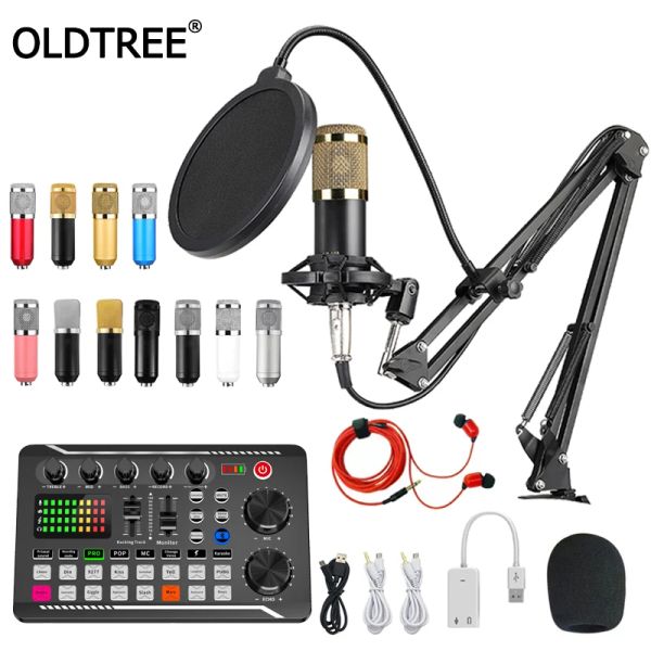 Microphones multifonction Bluetooth BM800F998 CARDE SON CONDENSER Microphone Set Audio Mixer Studio Record Live Karaoke pour l'ordinateur téléphonique