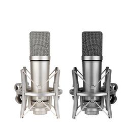 Microphones Nouveaux capsules de 25 mm Studio Sound Enregistrement du condenseur Microphone avec un support de choc microphone pour le microphone de jeu vocal informatique