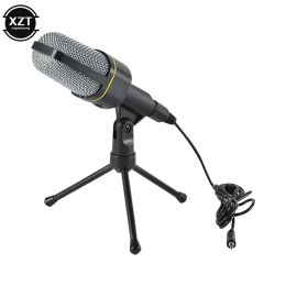 Microphones Nouveau condenseur Microphone Record professionnel 3,5 mm Mic de service capacitif avec stand de trépied SF920 pour l'enregistrement informatique PC