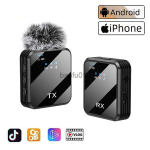 Microfoons Nieuwe draadloze ruisonderdrukking Microfoon met cadeau Portable Anti -Interferentie wordt gebruikt om iPhone Android Video Speech HKD230818 op te nemen