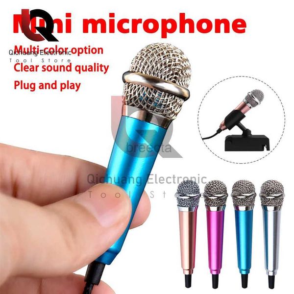 Micrófonos mini mini micrófono Lavalier Professional micrófono micrófono Handheld micrófono para computadora para iPhone iPad Karaoke Singing Exclusive 240408