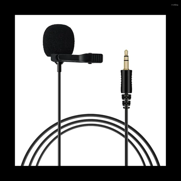 Microphones Microphone Microphone Microphone 3,5 mm Lavalier Clip mini micro audio pour l'ordinateur portable Téléphone pour ordinateur portable