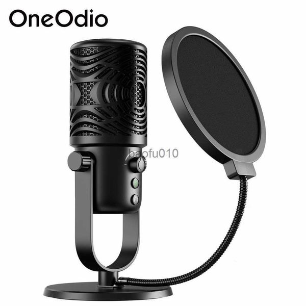 Microphones Oneodio FM1 Microphone de bureau à condensateur USB Studio professionnel DJ Enregistrement Streaming Mic pour PC portable Gaming avec filtre anti-pop HKD230818