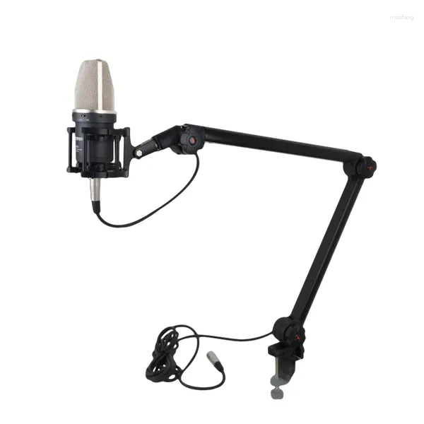 Micrófonos Original Alctron MA614 Soporte de soporte de transmisión profesional de lujo Gimbals Suspensión Boom Tijera Soporte de brazo