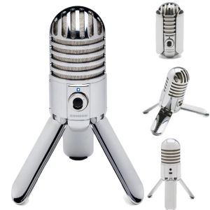 Microphones Original Samson Meteor Mic Studio enregistrer le condenseur Microphone Foldback Matque avec câble USB Sac de transport pour ordinateur