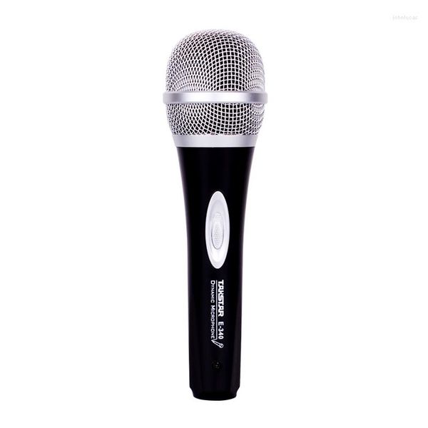 Microphones Original TAKSTAR E-340 6.35 câble de prise 4m karaoké Microphone Instrument dynamique KTV haut-parleur pour la maison