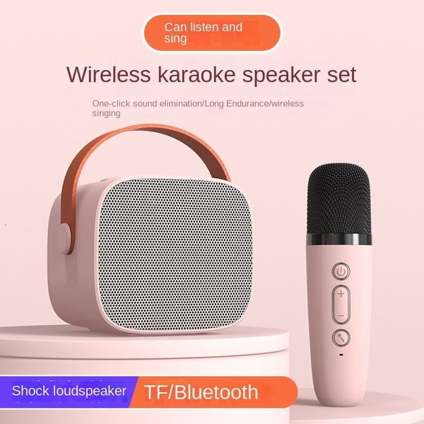 Micrófonos Mini portátil al aire libre Bluetooth Micrófono inalámbrico Karaoke Audio Home Micrófono Set 230725