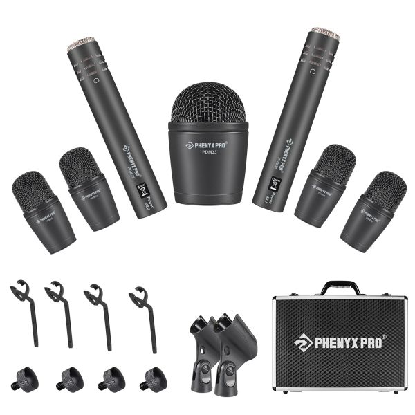 Microphones Kit de microphone PHENYX PROS INSTRUMENT DU DRUM