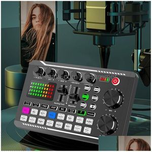 Microfoons Podcastmicrofoon Geluidskaartkit Professionele studiocondensatormicrofoon F998 Livemixer voor livestreaming Podcasting Opname Dhdgn