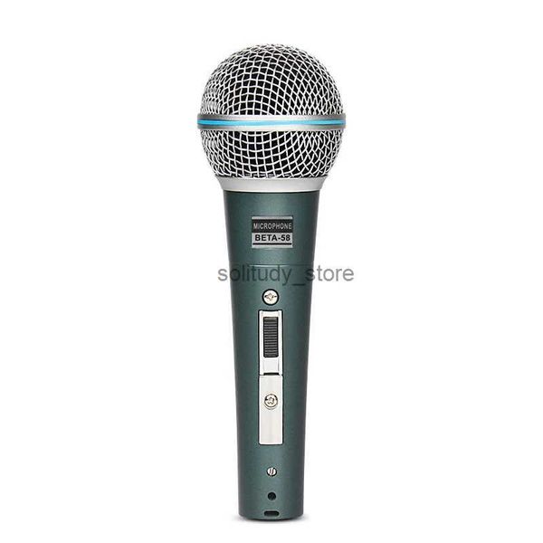 Microphones Pop Beta 58 Microphone ultra-sensible portable vert vert pour la lecture hôte de performance extérieure PC KTV Speakerq