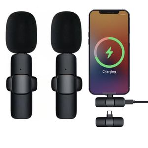 Microphones Popular wireless clip phone video capture interview live broadcast wireless radio and noise reduction microphone