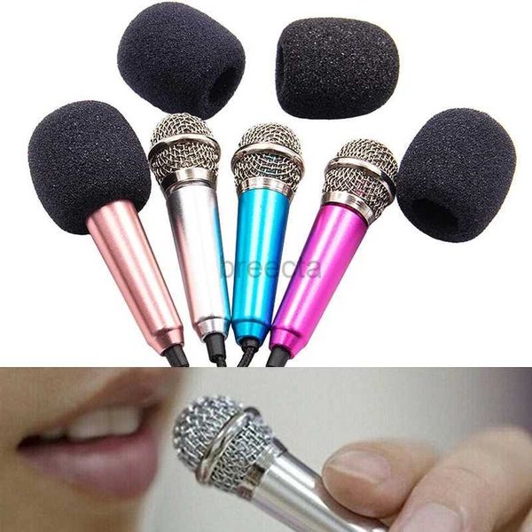 Microphones Portable 3,5 mm STÉRIO Studio KTV Karaoke Mini microphone pour téléphone portable ordinateur portable PC Bureau de petite taille microphone 240408