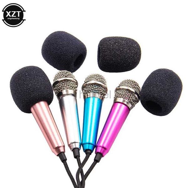 Microphones Portable 3,5 mm STÉRIO MIC KTV KARAOKE MINI MICROPHONE POUR LAPPORT SMART TÉLÉPHONE PC PC Handheld Handheld Audio Microphone 240410