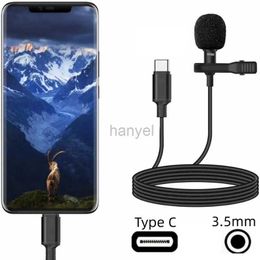 Microphones Portable 3,5 mm / type C MINI MICROPHONE POUR TÉLÉPHONE CLIP-ON LAVER LAVIRIER MIC PROFESSÉ