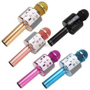 Microphones Portable Karaoke Microphone Wireless Blue-Dooth Enceinte Musique Chanteuse Pratiquant la maison KTV Réduction du bruit Micro 2449