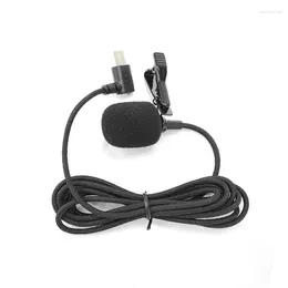 Microphones portable lavalier microphone omnidirectional clip-on micro pour sjcam sj10 / 9/8