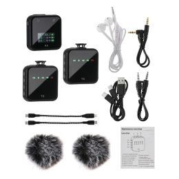 Microphones portable sans fil mini lavalier microphone audio vidéo enregistrement bluetooth streaming en direct pour l'iPhone tyc