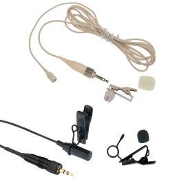 Microphones Pro Omnidirectional Condenseur Lavalier Microphone pour Sony UWP UTX D11 D21 B2 B40 V1 Black Black 2 Color Option