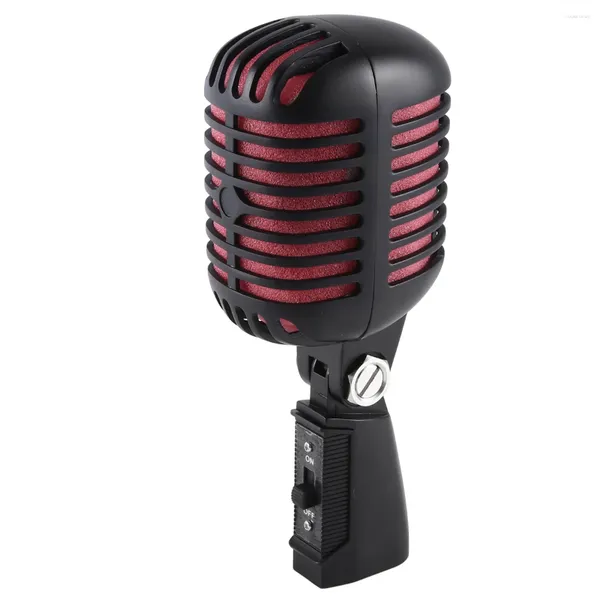 Microphones Professional Classic Retro Dynamic Vocal Microphone Metal Swing micro pour la performance en direct Karaoké