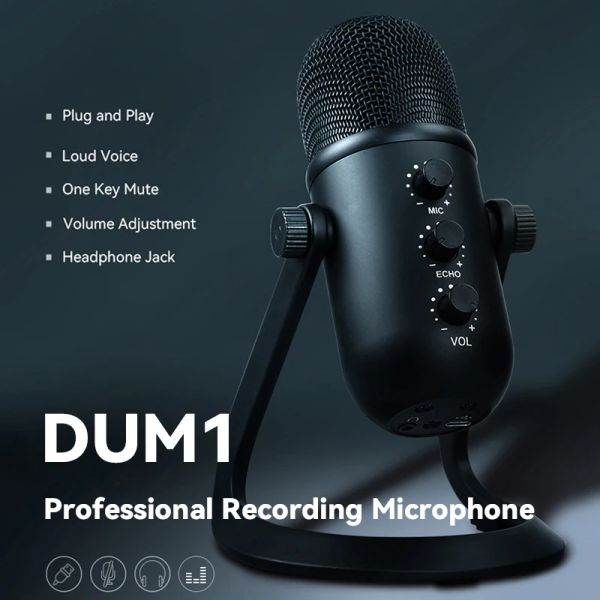 Microphones Microphone à condensateur professionnel Studio USB Microphone pour PC/téléphone vidéo Streaming chant enregistrement micro support K678/K690