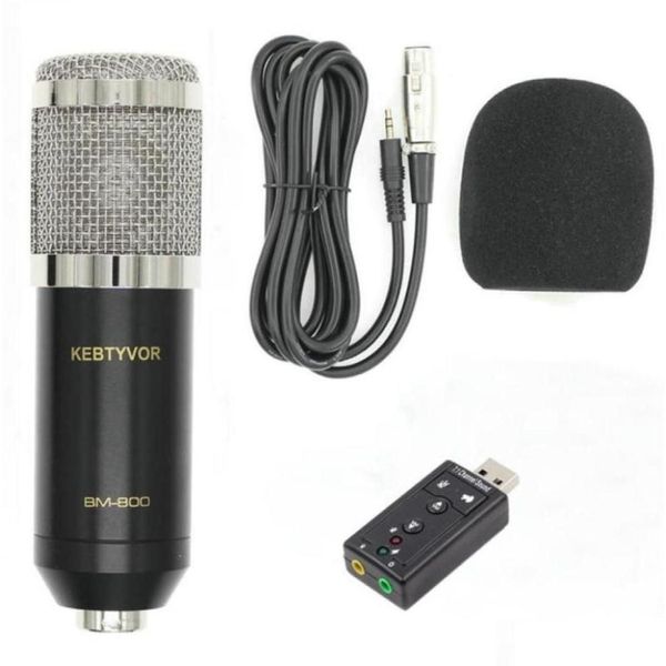 Microphones Condensateur professionnel O 35 mm Wired BM800 Studio Microphone Enregistrement vocal KTV Mic de karaoké pour livraison de gouttes électronique Dhyzt