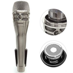 Microphones Microphone à main dynamique professionnel pour SHURE KSM8 Microphone filaire karaoké avec clip Microphone de studio stéréo de haute qualité 221115