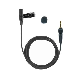Microphones Professional ECM7 Tie Clip Lavalier Microphone pour Sony UWP UTX D21 D11 V1 Système sans fil 1,95m Câble